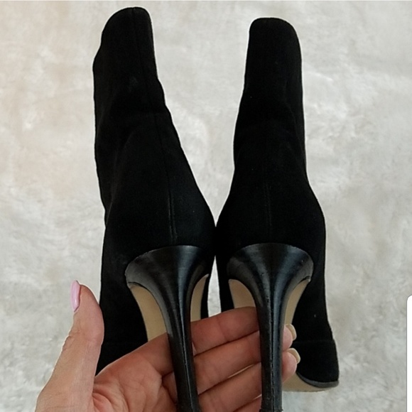 *Genuine Sergio Rossi 7.5 Black Suede Zip Up Boots - Picture 5 of 8